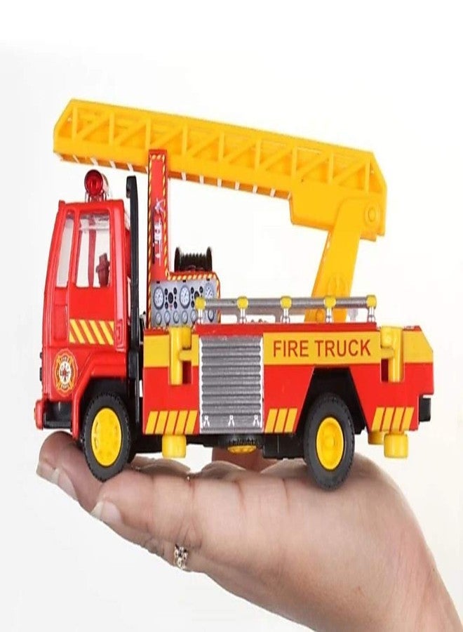 CENTY Toys Fire Ladder Truck Red Color with Extendable Ladder That swivels and Moves 360 Degrees and with Rotating Jack - Pull Back Action - Image 3